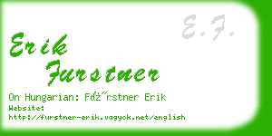 erik furstner business card